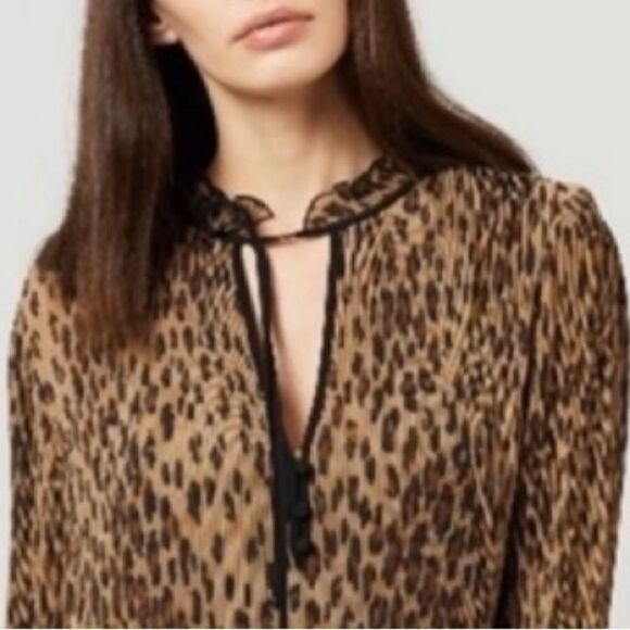NWT Veronica Beard Luvie Leopard Print Mini Dress Size 8 - Picture 3 of 14